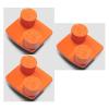 Husqvarna G1416D Orange 3PCS Diamond Grinding Double Segment 100Grit XtremeSoft 501899702 RediLock ENO25 805544986878