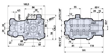 AR  Pump RCV25G27E-F8 Replacement Triplex Plunger Pressure Washer 25 gpm 2500 psi 3400 rpm