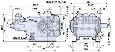 AR Pump SHP2050HN Industrial Replacement Pressure Washer 5.3 gpm 7250 psi 1450 rpm Triplex Plunger