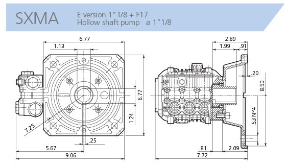 AR Pump SXMA4G30E-F17 Replacement Pressure Washer Industrial Triplex Plunger 4 gpm 3000 psi 1750 rpm
