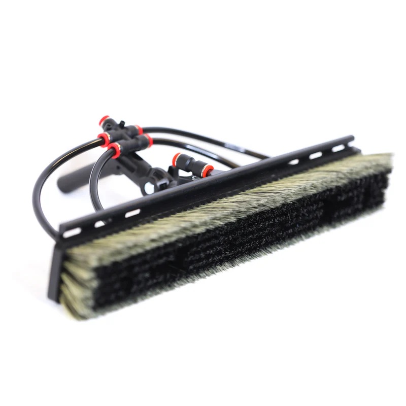 RHG T-18ALPHA-HB Tucker Water Fed Brush │ Alpha Honey Badger XL - 4 Pencil Jets, Rinse Bar, and Swivel Neck XL 17in x 3in