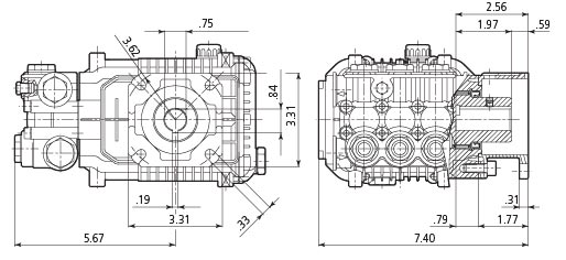 AR Pump XMV3G25EF33 Replacement Pressure Triplex Plunger Washer 3 gpm 2500 psi 3400 rpm