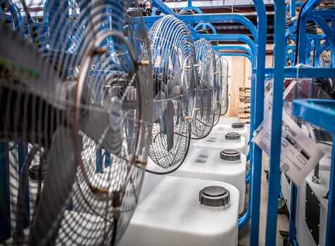 air chiller misting fan production