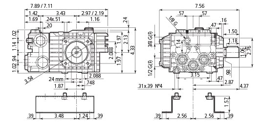 Industrial Triplex Plunger Pump XTA0.5G10EBA-F8 05 gpm 1000 psi 