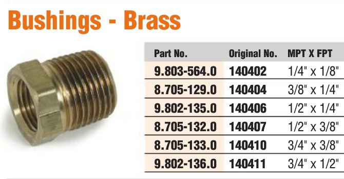 brass bushing pipe