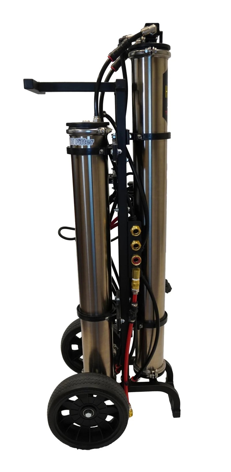 RHG 10041-110v-SS Tucker 3 Stage Electric Powered 110V Booster Pump H2PRO Reverse Osmosis / Deionization RO/DI Cart Water Purification System