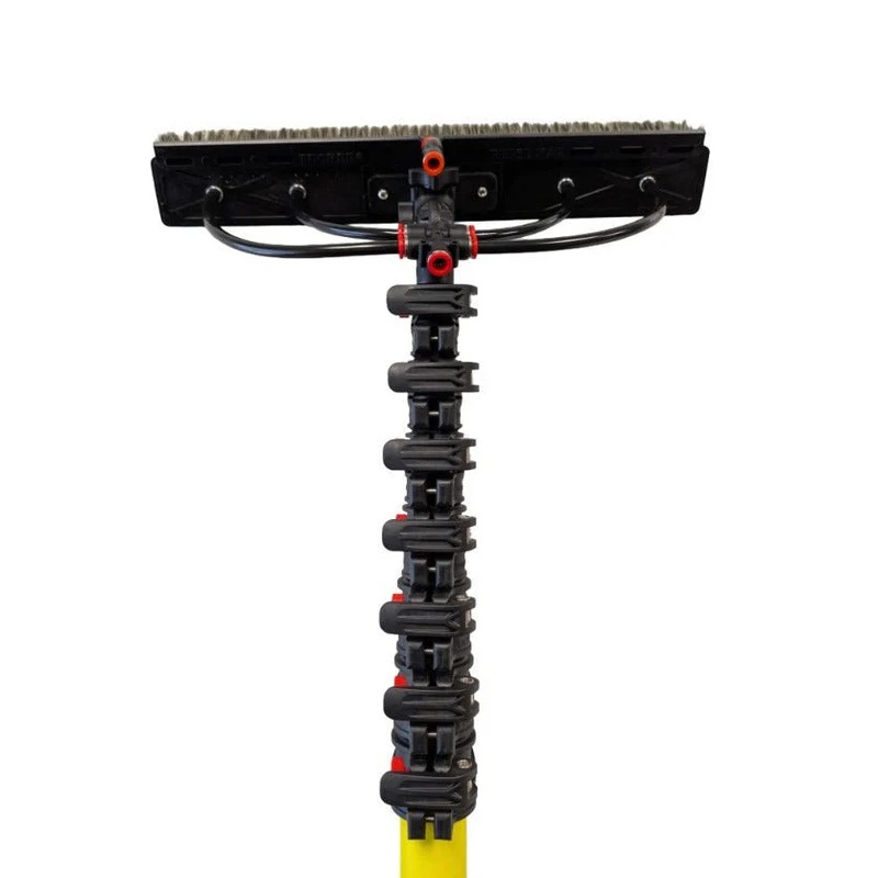 Tucker&reg; Solar Boost 27' Water-Fed Pole Kit w/ XL Alpha Badger Solar Brush 5 ft to 27 ft Extension