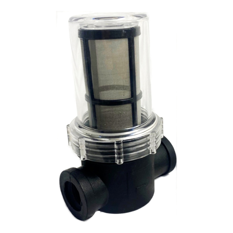 Clean Storm Filter13, In-line T-Strainer Water Filter, 1/2in Fip X 1/2in Fip, with clear screw off bowl, 120 mesh 125 psi