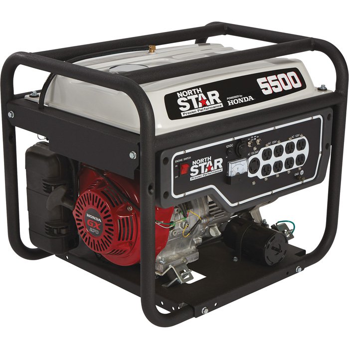 NorthStar 165601 Generator 5500 Surge Watts, 4500 Rated Watts, EPA Phase 3/CARB-Compliant