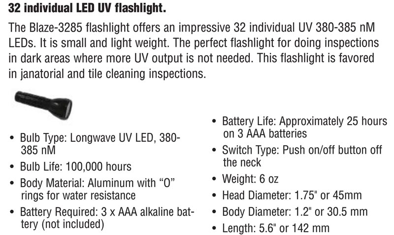 Pet Urine UV Light 32 LED