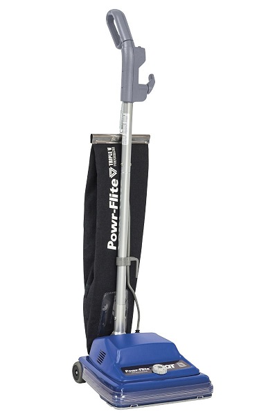 Powr-Flite 12" Commercial Shake-Out Bag Upright Vacuum w/QT Tech PF712VC