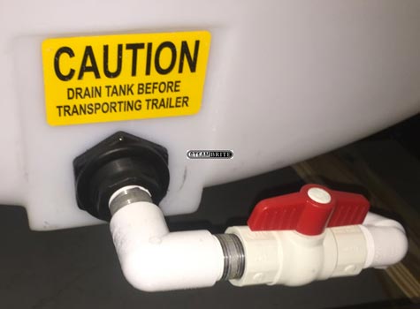pressure pro trailer water tank drain system
