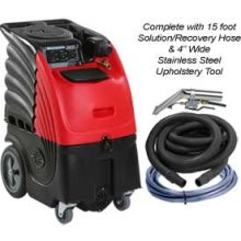 Sandia 86-4000-H SNIPER 6 GALLON INDY AUTOMOTIVE EXTRACTOR WITH HEAT Ideal for any detailing job and great for rental units. The heated unit works off only one power cord, making it easier for use in locations with limited power source options. Fastest soil pick-up with high CFM airflow. A durable pump delivers heated extracting solution into the carpet. The powerful vacuum motors recover the spent solutions and soil. Includes convenient waist-high controls for easy operation with no bending or lifting. Non-skid, non-marking 10-inch wheels for easy stair climbing. Includes an in-line heater that lets you extract with 200 degrees Fahrenheit solution