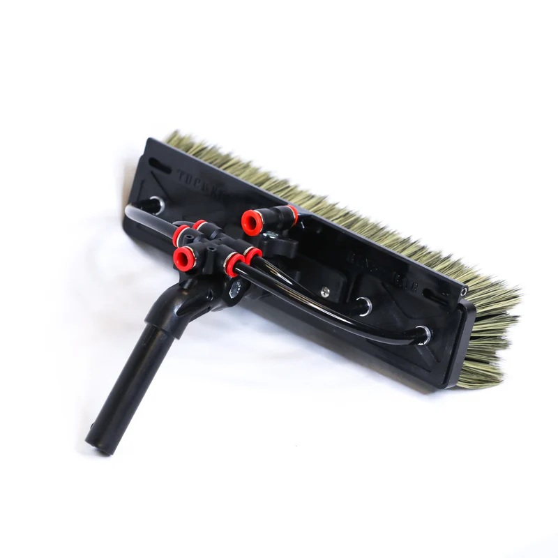 RHG T-12ALPHA-HB-STD Tucker Tucker Water Fed Brush │ Alpha Honey Badger - 4 Pencil Jets, Rinse Bar, and Swivel Neck Standard 11in x 3in