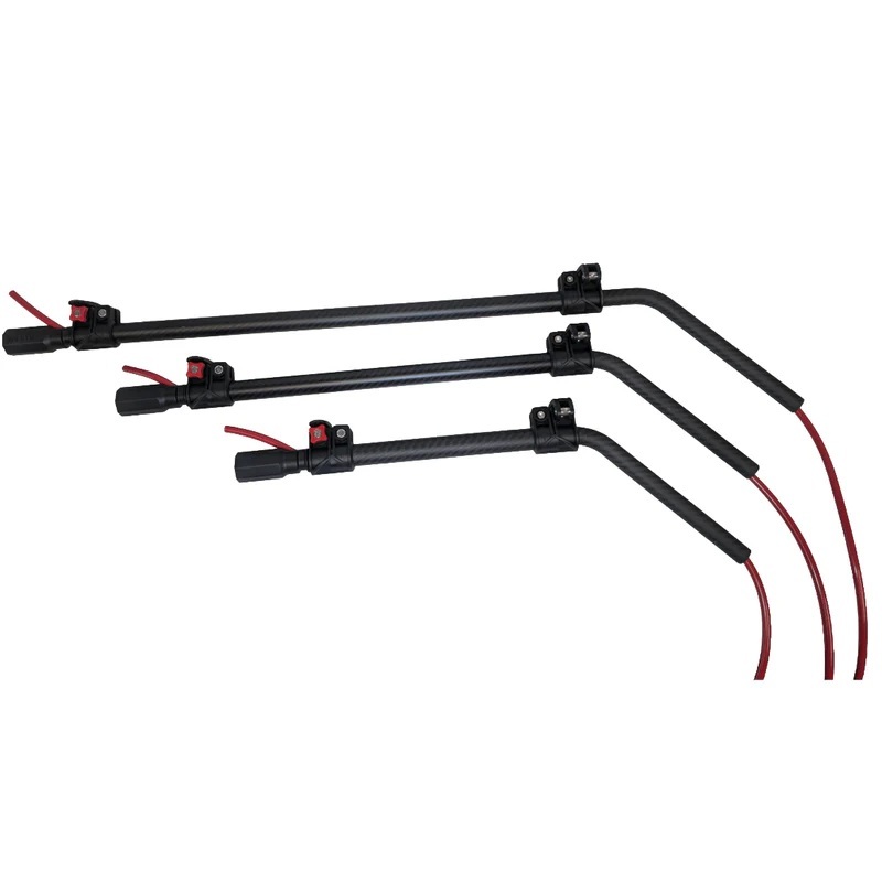 RHG T-103-12-CF Tucker 12in Carbon Fiber Extendable Gooseneck extends to 16in