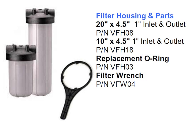 water treatment filter for truckmounts and pressure washers