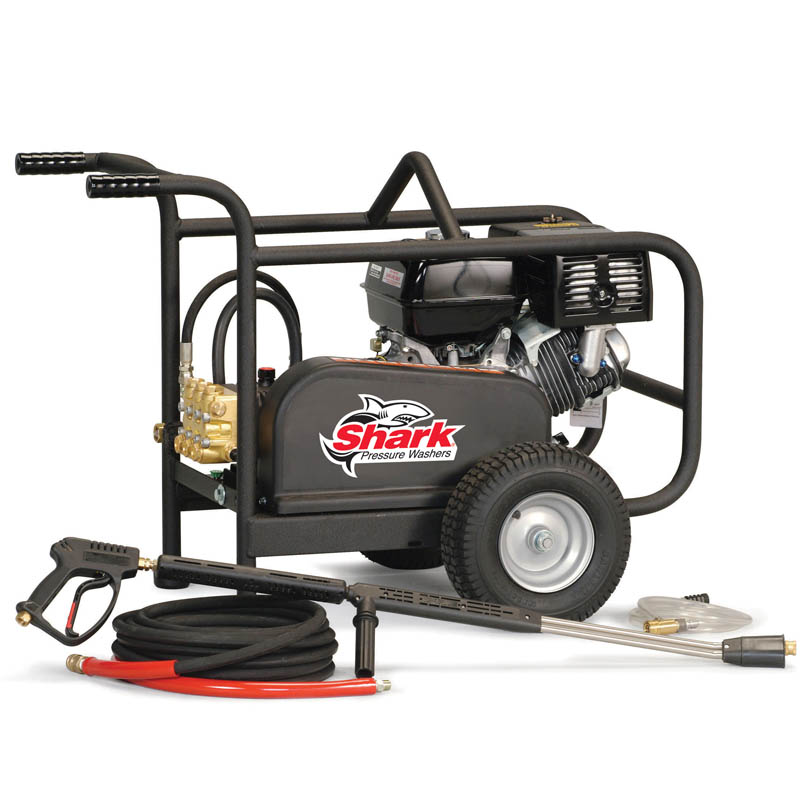 1.107-151.0 Shark: Extra-Rugged, Cold Water-Gas Powered-Pressure Washer-4.0GPM-4000PSI-16HP-BR-404027