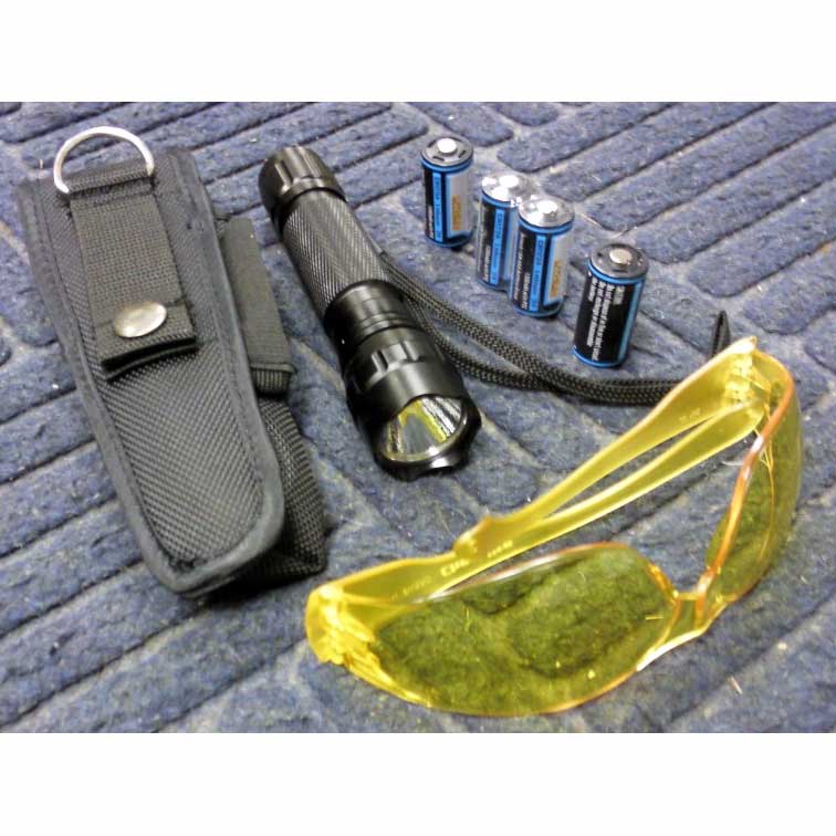 San Antonio Rent UV Flashlight Torch for Body fluid and urine detection with Safety Glasses