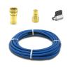 Clean Storm 105839 Solution Carpet Tile Cleaning Hose 50ft Long x 1/4in ID 3000 psi Non Marking Jacket with Brass QD and Ball Valve