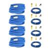 Clean Storm 20230602 Truck Mount Hose Set 200ft (60 Meters) x 2.0in ID Vacuum and 1/4 in 3000 psi Solution with QDs and Ball valve installed
