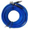 Steambrite 20230620 Turbo Heat Thermo Retention Hose 100 ft 3000 psi Nylon Braid 1/4 ID Includes Stainless Crimps Couplers Ball Valve Freight Inc