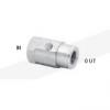Mosmastic 29.016 Nozzle socket with locking screw stainless LAZ G1/4in F 1/8in NPT-F