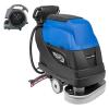 202313112 Powr-Flite PFS24 24 inch Battery Powered 16 Gallon Cordless Walk Behind Disc Floor Scrubber and Air Mover Freight Included