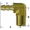 1/4in Mip X 3/8in Hose Barb Brass 90 Elbow Forged 32041