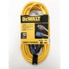 Dewalt Extension Power Cord 12-3 X 25 feet Heavy duty With Lighted Ends UPC 661899169256 Item DXEC17443025