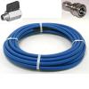 Clean Storm 160 ft 1/4 in ID 3000psi Solution Hose w/ Stainless Steel QD and Ball Valve shut off for Truckmounts HP150