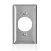1-Gang C-Series Single 1.6 in. Dia Opening Wall Plate, Standard Size, Magnetic Stainless Steel LS720-CC10
