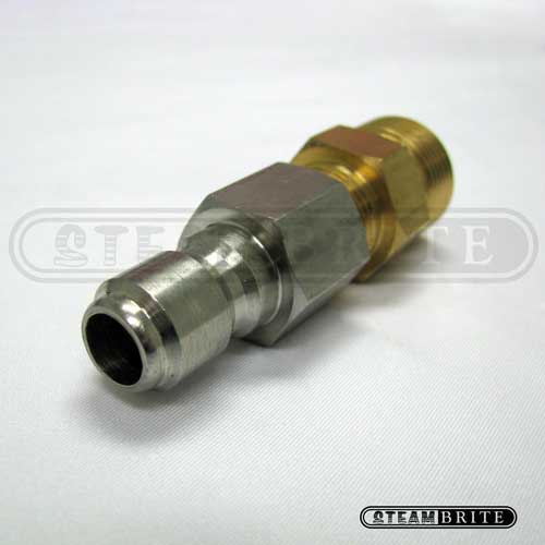 22mm Male Plug To 3/8 Stainless Steel Male, QD Adapter, 20130112