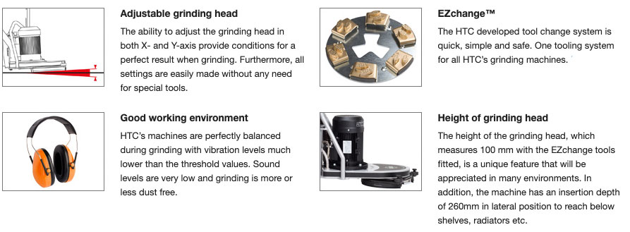 HTC 270EG edge grinder advantages