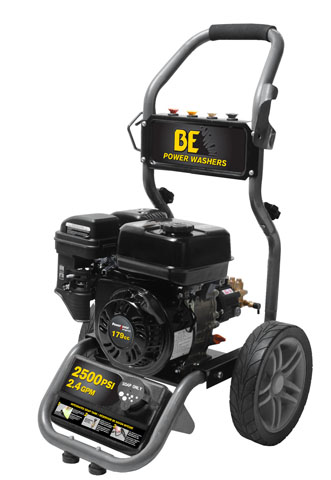 BE Pressure Supply BE256RA Collapsible Frame Cold Water Pressure Washer 2500PSI 2.4GPM gas engine