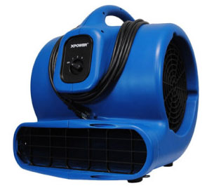 The 4-position capability of the X-830 helps you to dry carpets