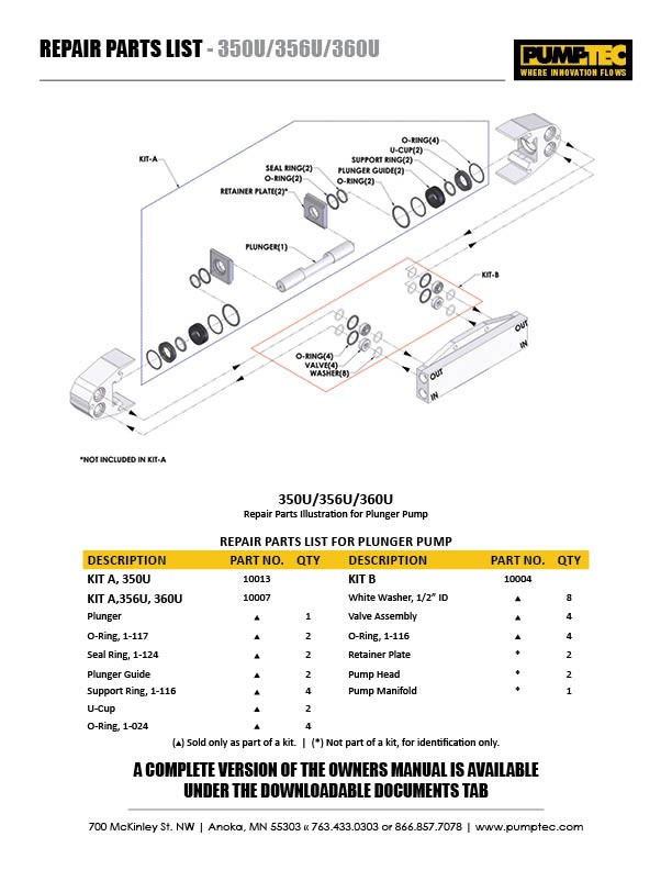 schematic for pumptec water pump 360u series