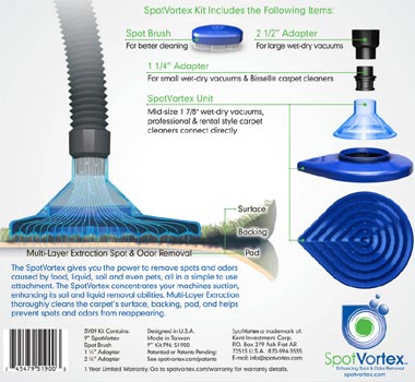 spotvortex kit carpet cleaning