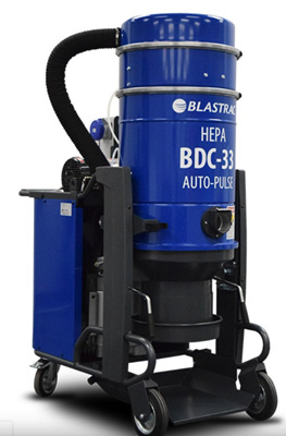 blastrac BDC-33 vacuum