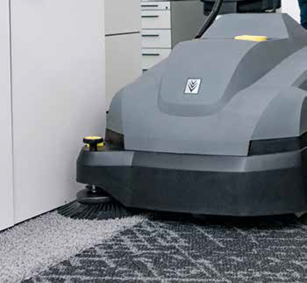 battery powered carpet and floor sweeper