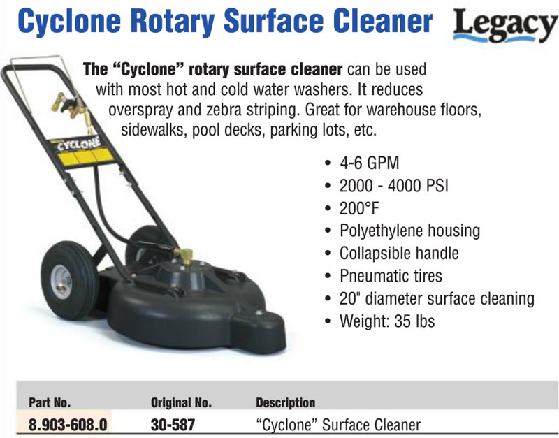 cyclone rotary surface cleaner 