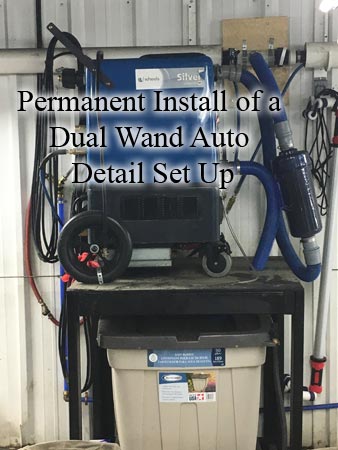 Dual wand auto detail set up