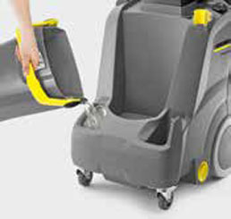 easy to fill carpet cleaning machine