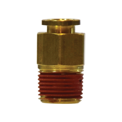 Clean Storm 20055, Male Adapter, 1/4-in Push-to-Connect x 1/4-in Male NPT, Brass