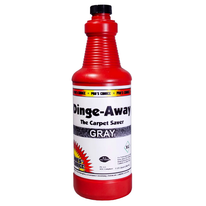 CTI Pros Choice 1132C, Dinge Away Gray, Case of 12 QT Bottles, Carpet Brightener, UPC 078345002843