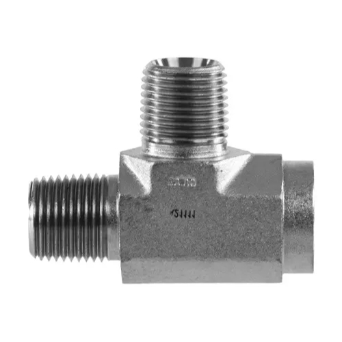 Clean Storm 560366, 3/8in Female NPT x Male NPT x Male NPT, Female Pipe Street Run Tee, Steel