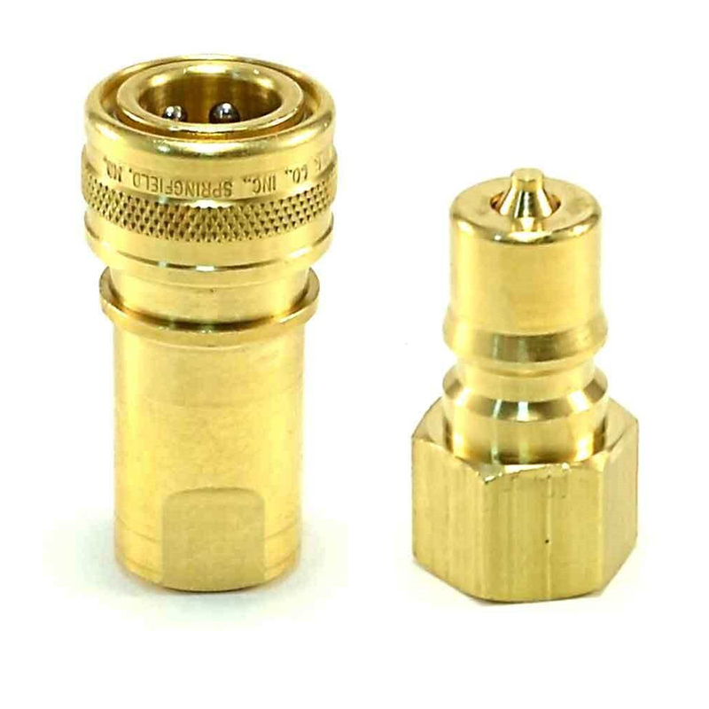 QD 1/4 Carpet Cleaning Wand Truckmount Valve All Brass Female Quick Disconnect 