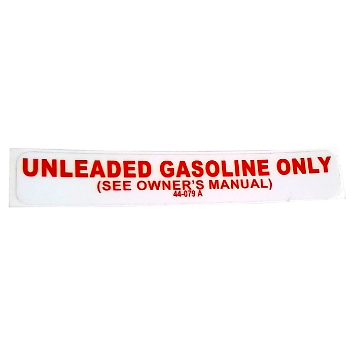 Legend Brands 44-079, Sticker Decal, Unleaded Gasoline Only