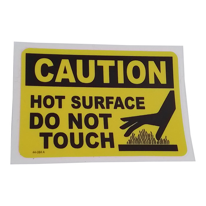 Legend Brands 44-084 A, Sticker Decal, Caution Hot Surface Do Not Touch