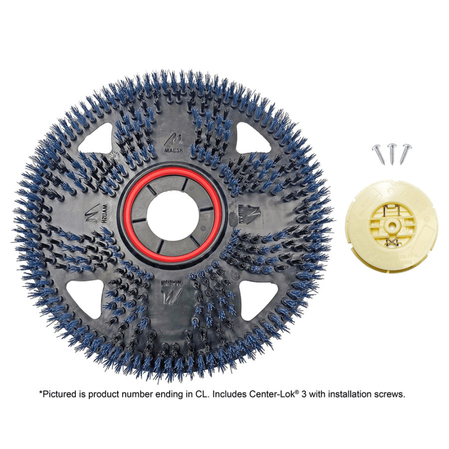 Malish, Blue Flex Scrub, Bristled Floor Pads, 35/100, Orbital Floor Machine