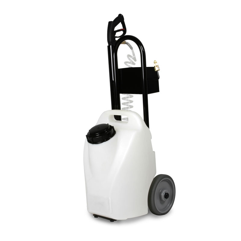 Front Right View Stain Out System 71-201 Emperor 5 Gallon Electric Sprayer 100PSI 120V With Wheels Freight Included